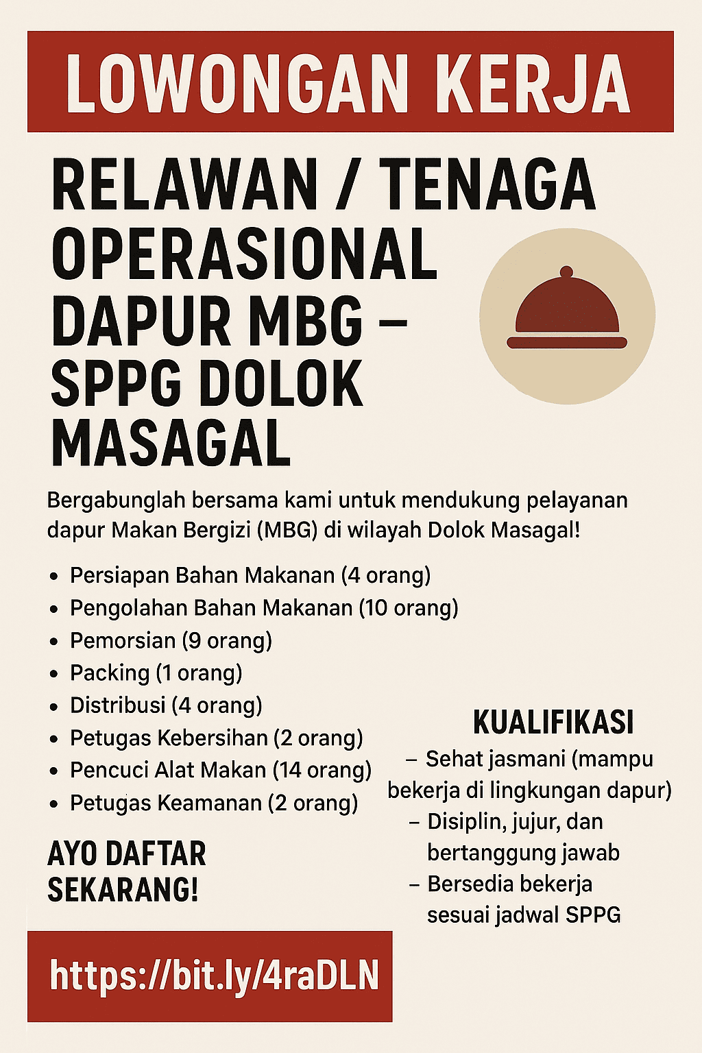 Rekrutmen Relawan SPPG Ala Delphi Dolok Masagal